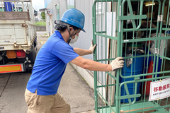 なんでも処分BOX（カゴ台車）の設置